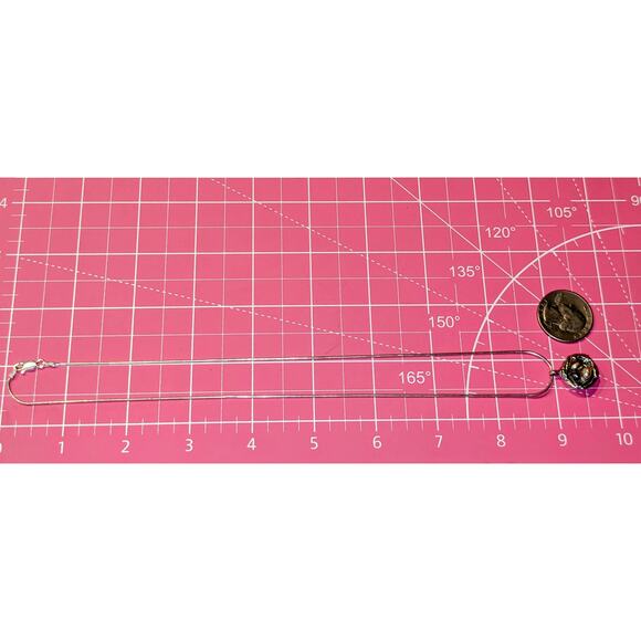 Vintage 925 Sterling Silver Bird's Next Pearl Eggs Pendant Snake Chain Necklace - Picture 9 of 9